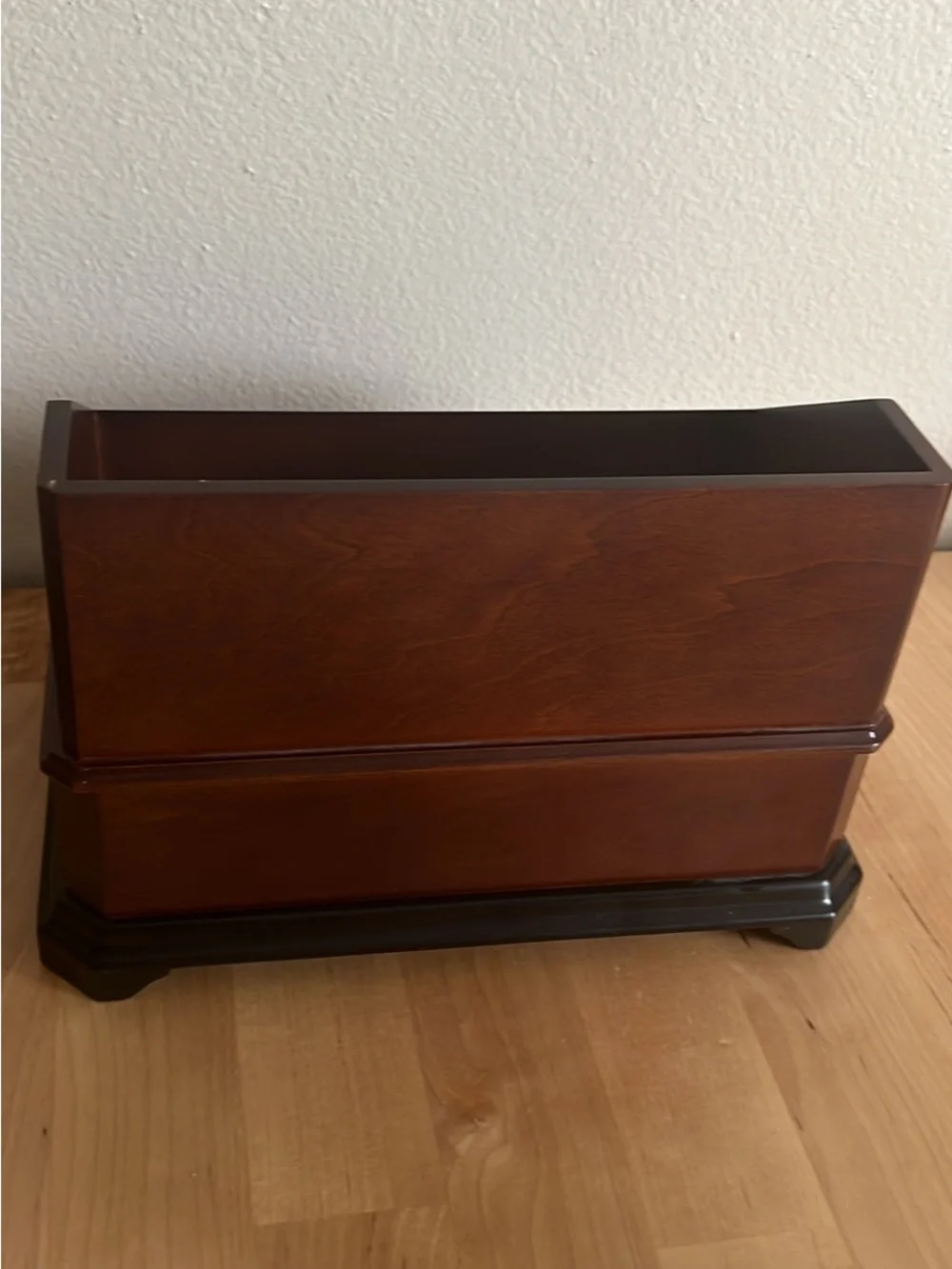 Bombay Co Vintage Wooden Desk Organizer Letter Holder 1 Drawer Stationary Box